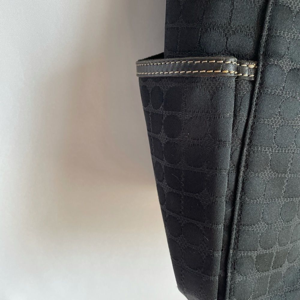 Kate Spade Black Polka Dot Large Fabric Tote - Picture 4 of 14